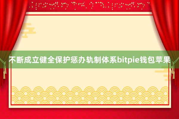 不断成立健全保护惩办轨制体系bitpie钱包苹果