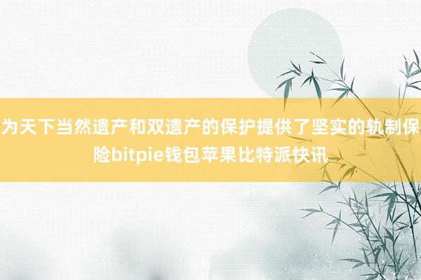 为天下当然遗产和双遗产的保护提供了坚实的轨制保险bitpie钱包苹果比特派快讯