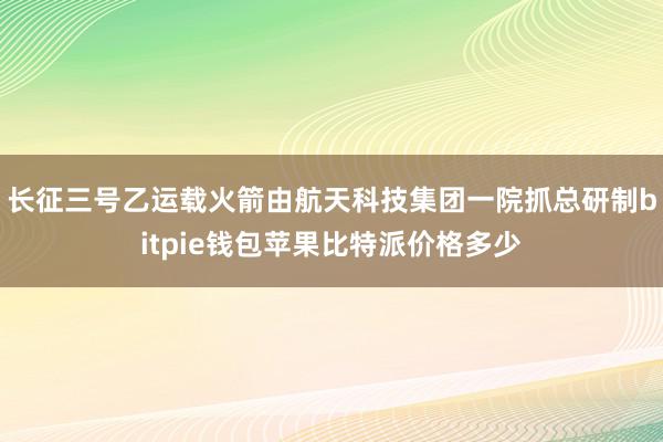 长征三号乙运载火箭由航天科技集团一院抓总研制bitpie钱包苹果比特派价格多少