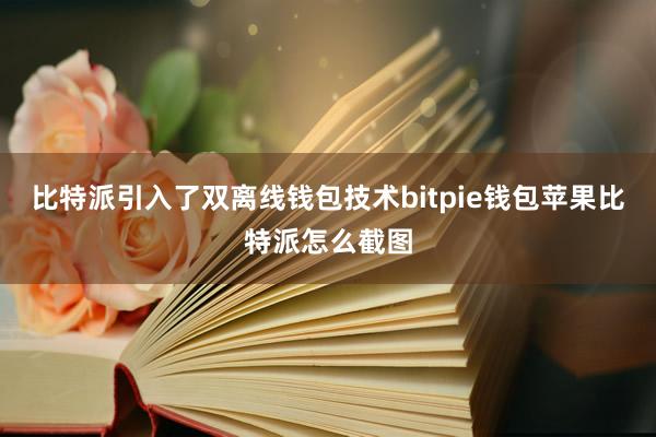 比特派引入了双离线钱包技术bitpie钱包苹果比特派怎么截图