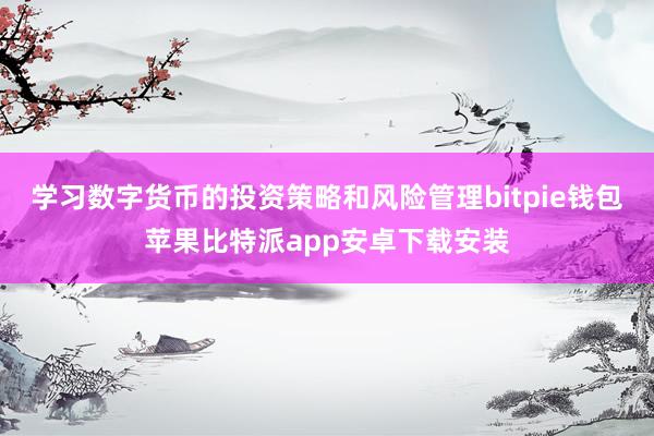 学习数字货币的投资策略和风险管理bitpie钱包苹果比特派app安卓下载安装