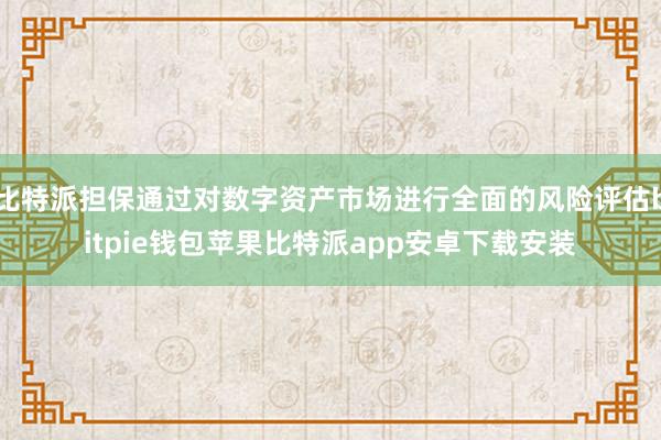 比特派担保通过对数字资产市场进行全面的风险评估bitpie钱包苹果比特派app安卓下载安装