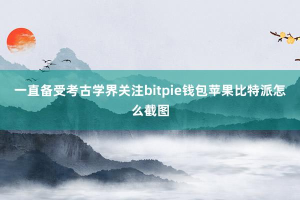 一直备受考古学界关注bitpie钱包苹果比特派怎么截图