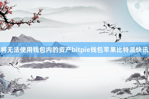 将无法使用钱包内的资产bitpie钱包苹果比特派快讯