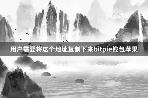 用户需要将这个地址复制下来bitpie钱包苹果