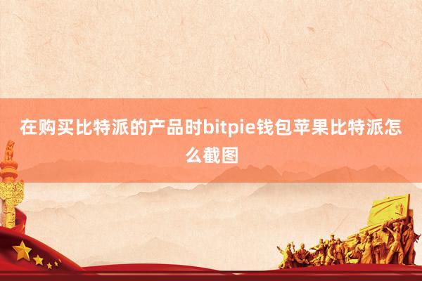 在购买比特派的产品时bitpie钱包苹果比特派怎么截图