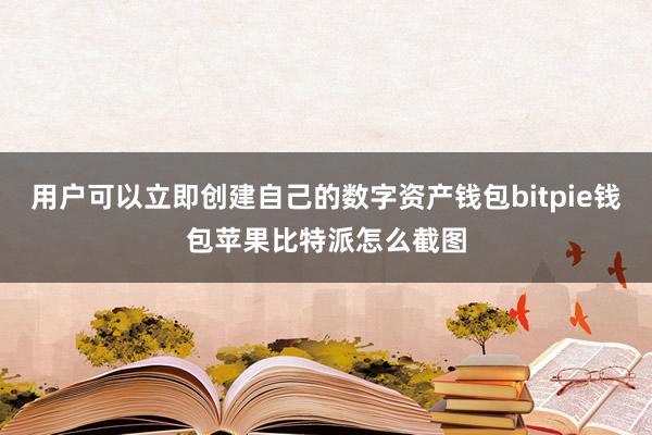 用户可以立即创建自己的数字资产钱包bitpie钱包苹果比特派怎么截图