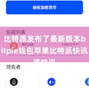 比特派发布了最新版本bitpie钱包苹果比特派快讯