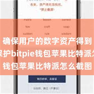 确保用户的数字资产得到充分的保护bitpie钱包苹果比特派怎么截图