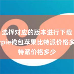 选择对应的版本进行下载bitpie钱包苹果比特派价格多少