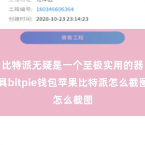 比特派无疑是一个至极实用的器具bitpie钱包苹果比特派怎么截图