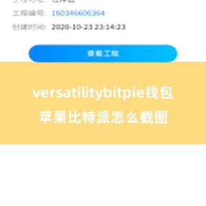 versatilitybitpie钱包苹果比特派怎么截图