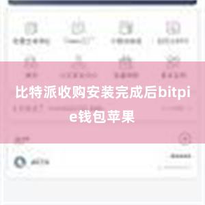 比特派收购安装完成后bitpie钱包苹果