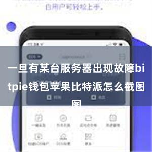 一旦有某台服务器出现故障bitpie钱包苹果比特派怎么截图