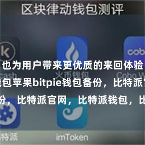 也为用户带来更优质的来回体验bitpie钱包苹果bitpie钱包备份，比特派官网，比特派钱包，比特派下载