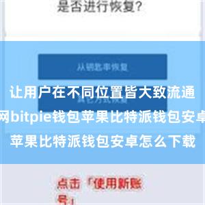 让用户在不同位置皆大致流通无阻地上网bitpie钱包苹果比特派钱包安卓怎么下载